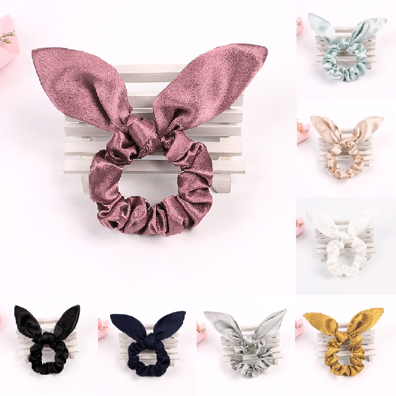 Dây Buộc Tóc Thắt Nơ Tai Thỏ Xinh Xắn Dành Cho Nữ  (Hair Scrunchies)