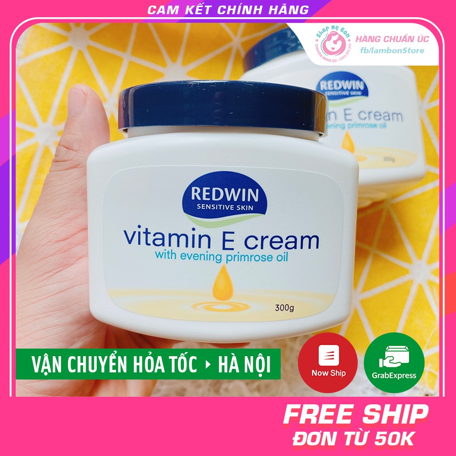 Kem dưỡng da Redwin Cream Vitamin E 300g KEM DƯỠNG DA, VITAMIN E ÚC, REDWIN - Xuất xứ Úc