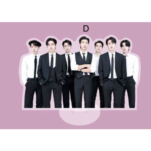Giá Đỡ Hai Mặt Bằng Acrylic Để Bàn Nhóm Nhạc BTS Mẫu 1