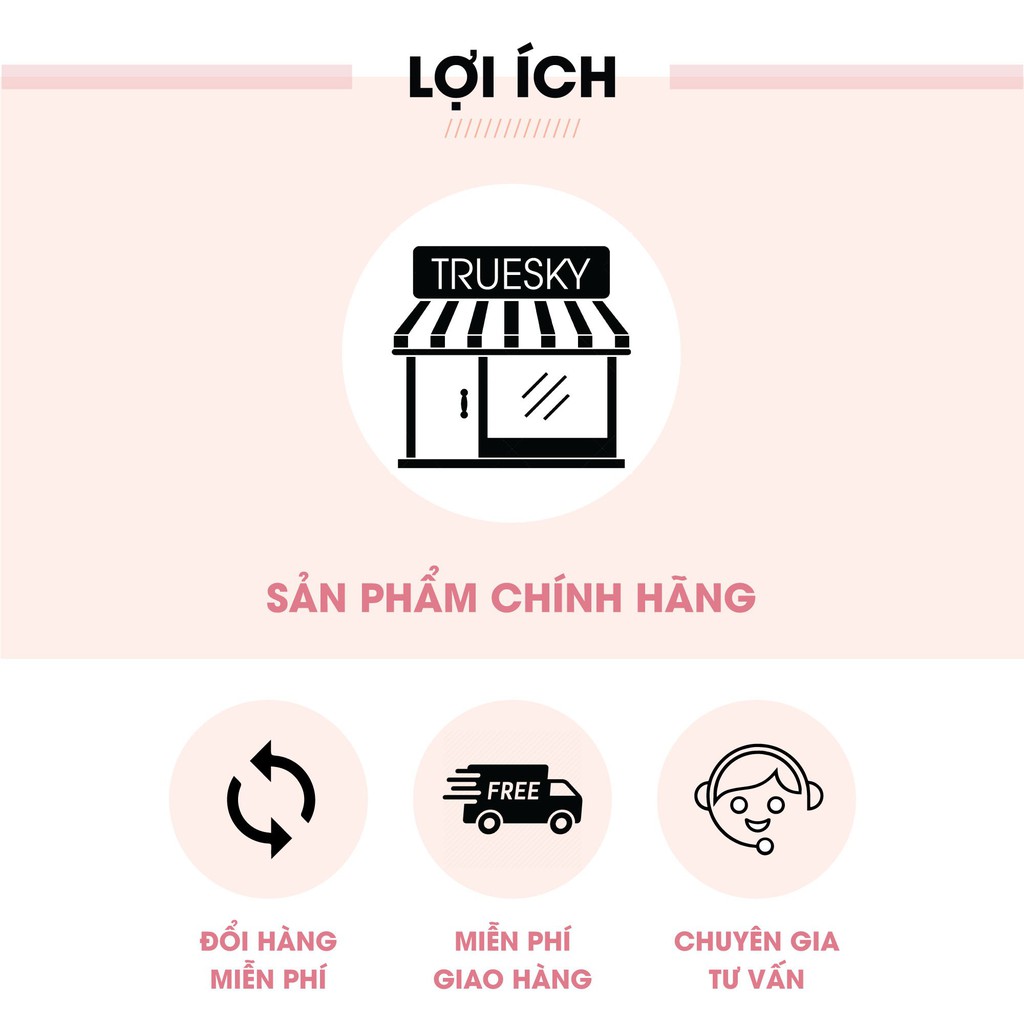 Son dưỡng môi Truesky màu hồng nhạt giúp môi hồng hào, giảm tình trạng thâm môi và nứt nẻ 3ml - Nutritious Lip Balm | BigBuy360 - bigbuy360.vn