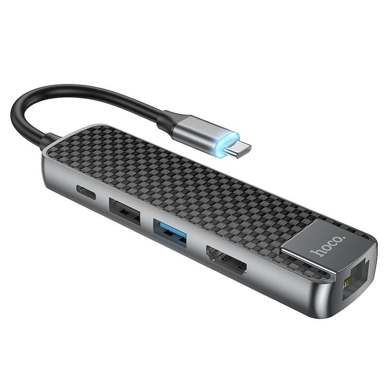 HUB USB-C RA HDMI – LAN – USB 3.0 HOCO HB23
