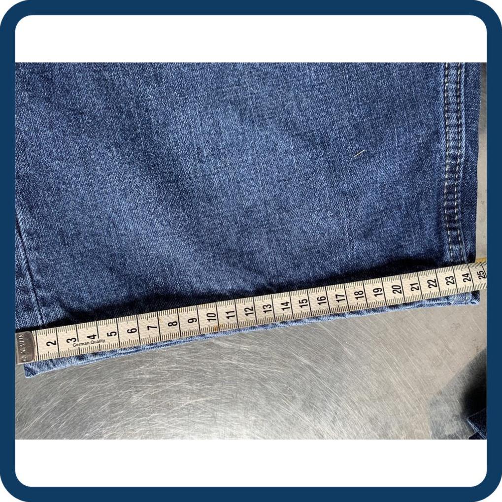 SALE GIÁ VỐN quần jean short nam le511 màu xanh trung ống rộng dài qua gối hàng vnxk