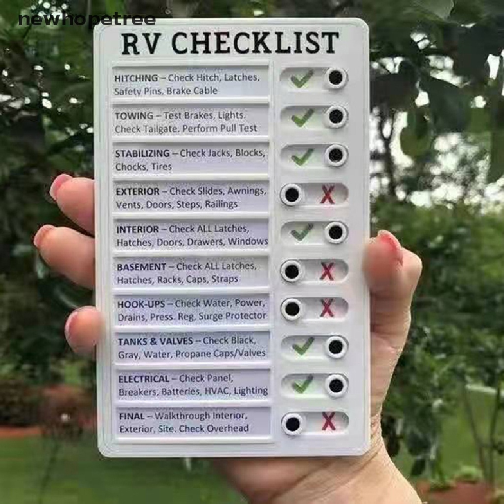 Bảng Ghi Nhớ RV Bằng Nhựa Có Thể Tái Sử Dụng Cho Người Lớn Tuổi