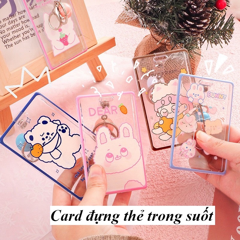 Vỏ đựng thẻ tên học sinh sinh viên, Bao bọc thẻ trong suốt kèm chuông mới lạ