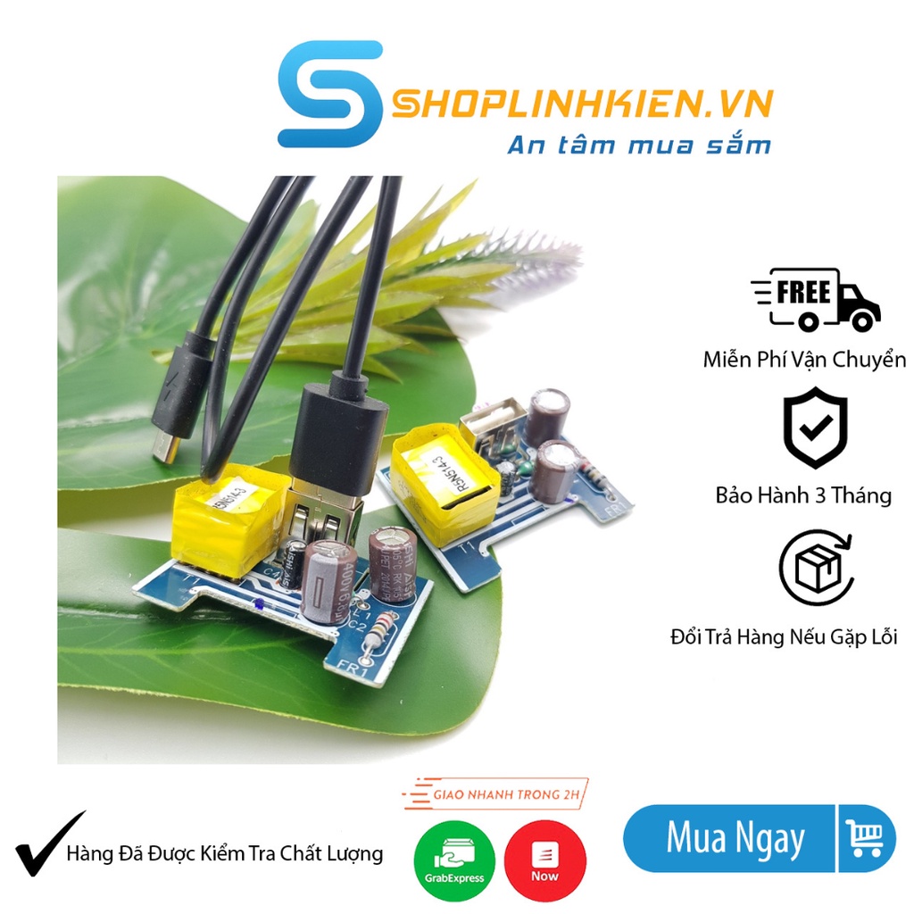 Nguồn Không Vỏ 5V0.5A 5V1A sử dụng cho dự án thiết bị điện tử ❤️Nguồn sạc 5V-ShopLinhKienM2M