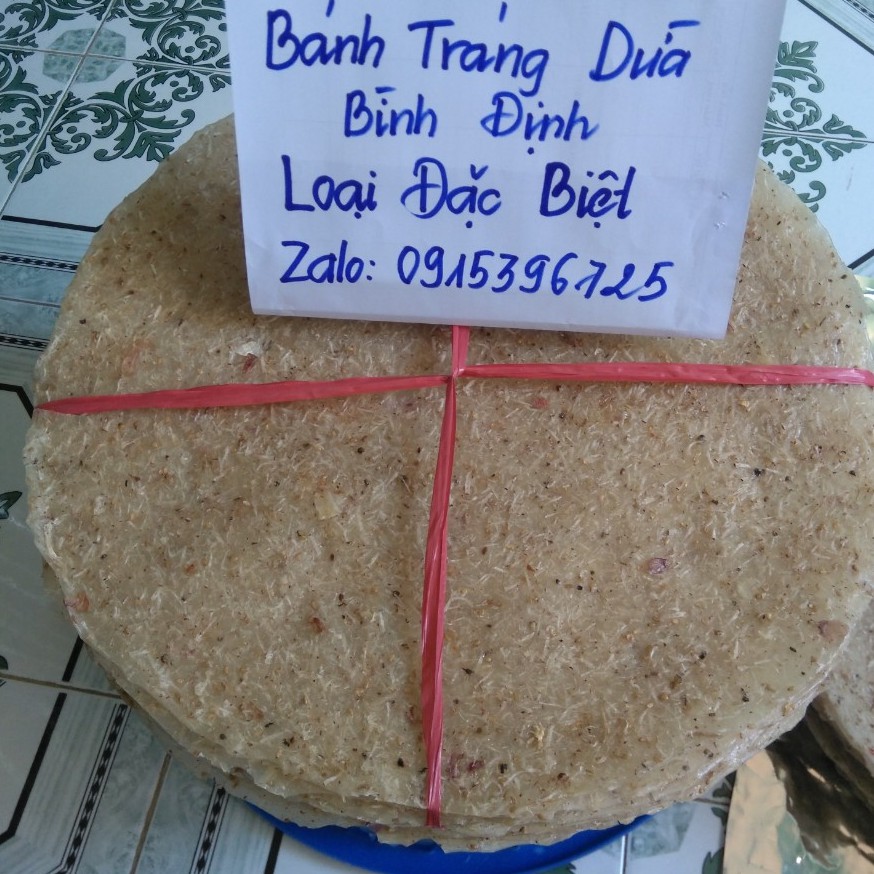 COMBO BÁNH TRÁNG DỪA BÌNH ĐỊNH LOẠI ĐÃ NƯỚNG  VÀ CHƯA NƯỚNG