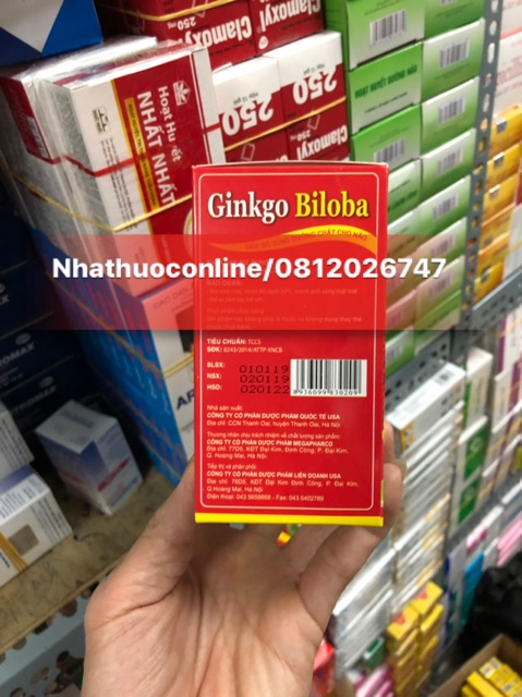 BỔ NÃO GINKGO BILOBA(sản phẩm này không phải là thuốc không có tác dụng thay thế thuốc chữa bệnh) | Thế Giới Skin Care