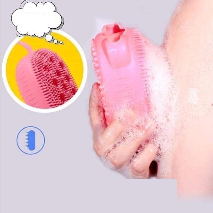 Bông Tắm Silicone 2 Mặt Tạo Bọt