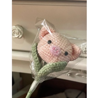Bông Hoa Heo Len Handmade