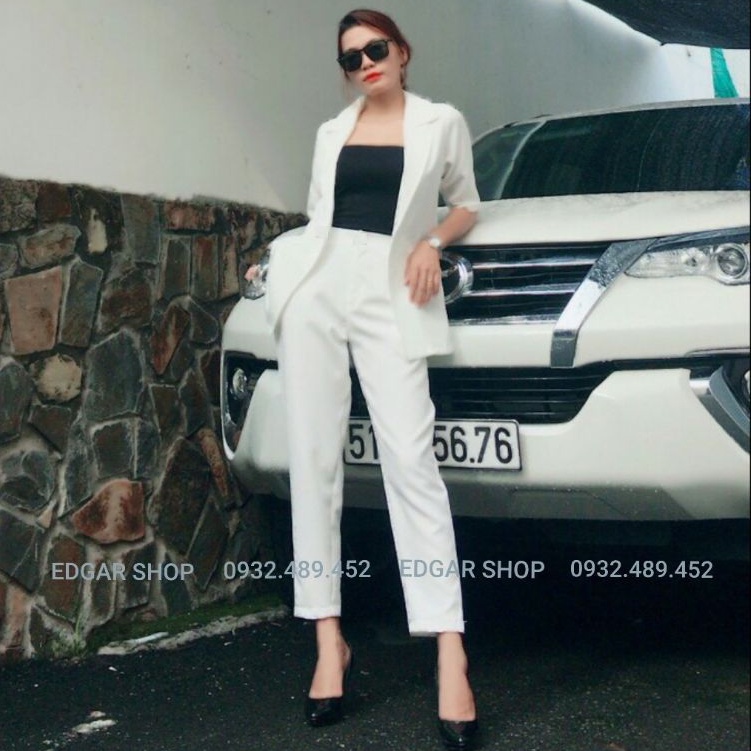 Set vest nữ trắng dài, công sở sang trọng, kèm áo trong, CÓ VIDEO + ẢNH THẬT | BigBuy360 - bigbuy360.vn