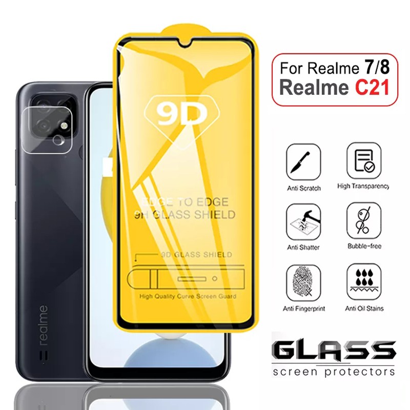 Kính Cường Lực 9D Bảo Vệ Màn Hình Cho Oppo A16 A16S A76 A96 A95 A54 A74 A94 A93 A73 A53 A33 A15 A15S A52 A72 A92 A5S A3S A12E A12 A91 A9 A5 2020 A31