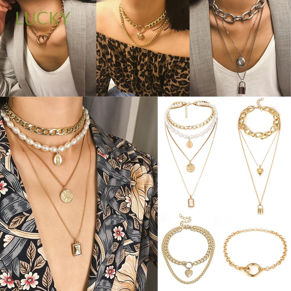 Dây Chuyền Mặt Đồng Xu May Mắn Phong Cách Boho