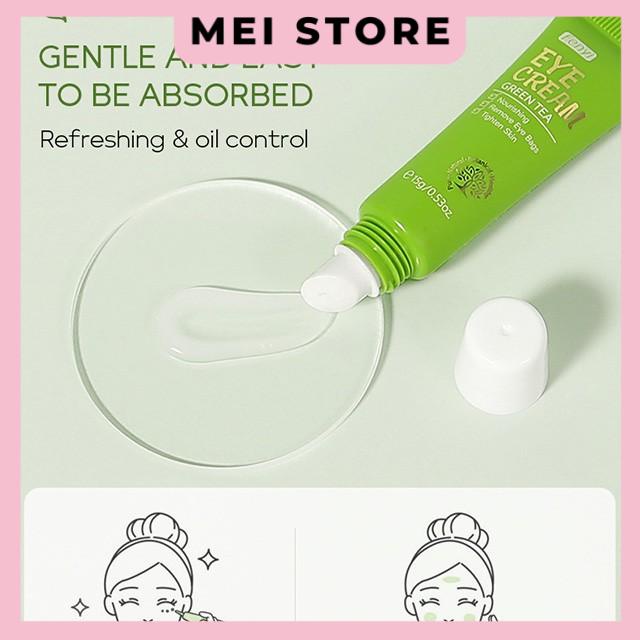 Kem Dưỡng Da Mắt Fenyi EYE CREAM Green Tea Chiết Xuất Trà Xanh Giảm Bọng Mắt 15g