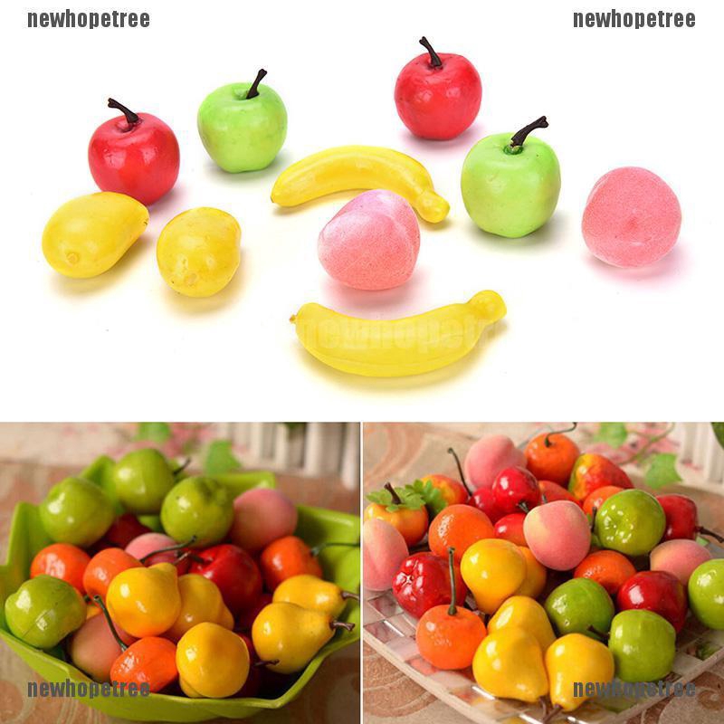Bộ 10 trái cây nhựa trang trí nhà 3.5-5cm