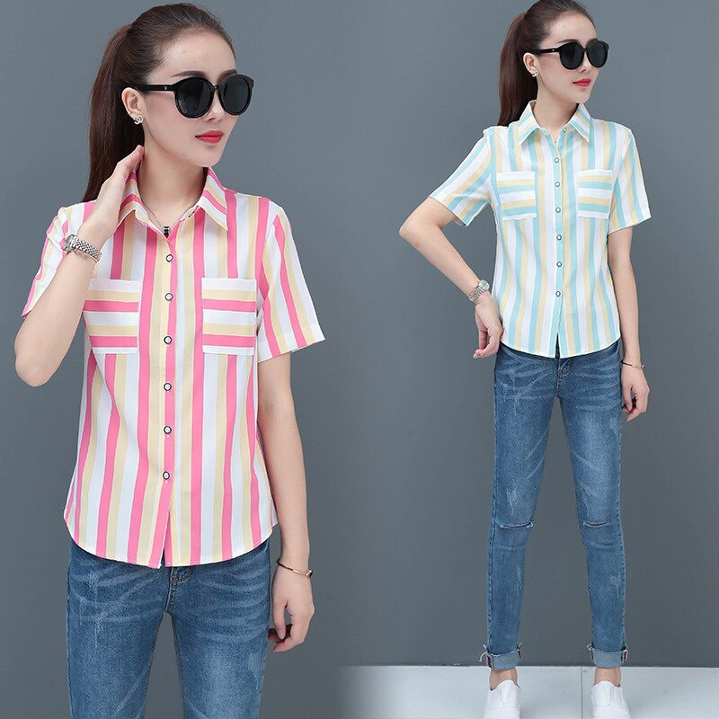 Áo Sơ Mi SixSisters Tay Dài Thiết Kế Trẻ Trung Hợp Thời Trang Cho Bạn Gái