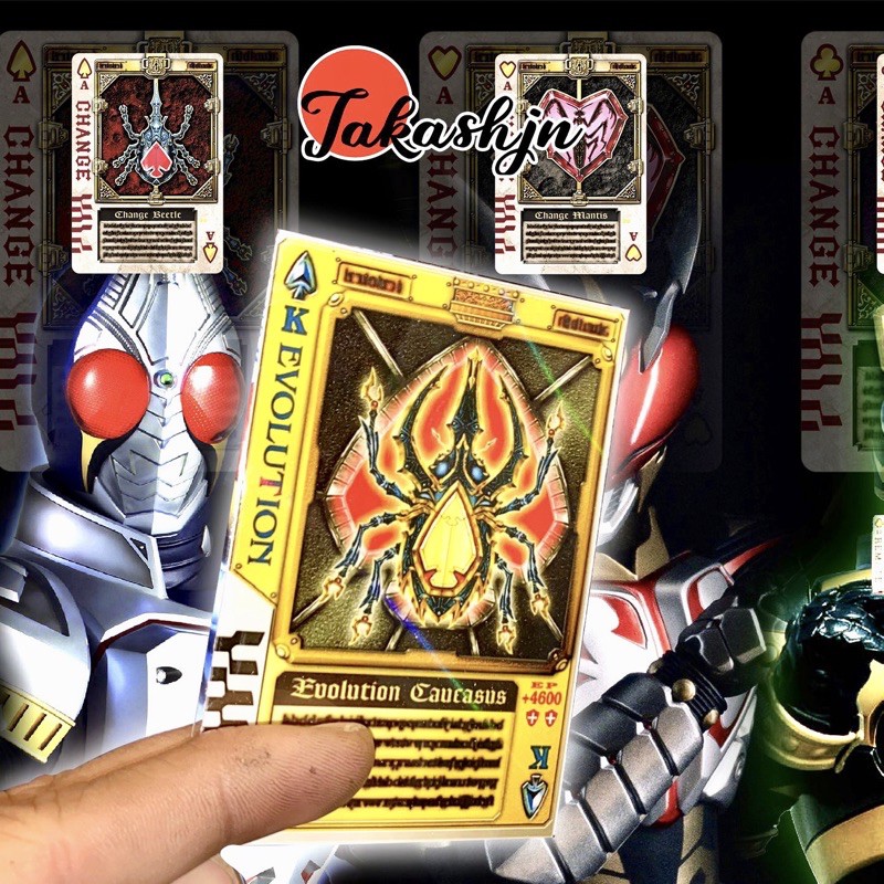 Độc Quyền Phản Quang 7 Màu] Thẻ Bài Kamen Rider Blade Rouse Card