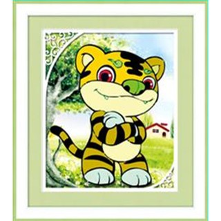 Tranh Đính Đá ABC 3D Hổ, Cọp DF2375 (KHÁCH TỰ ĐÍNH) KT:30X36CM