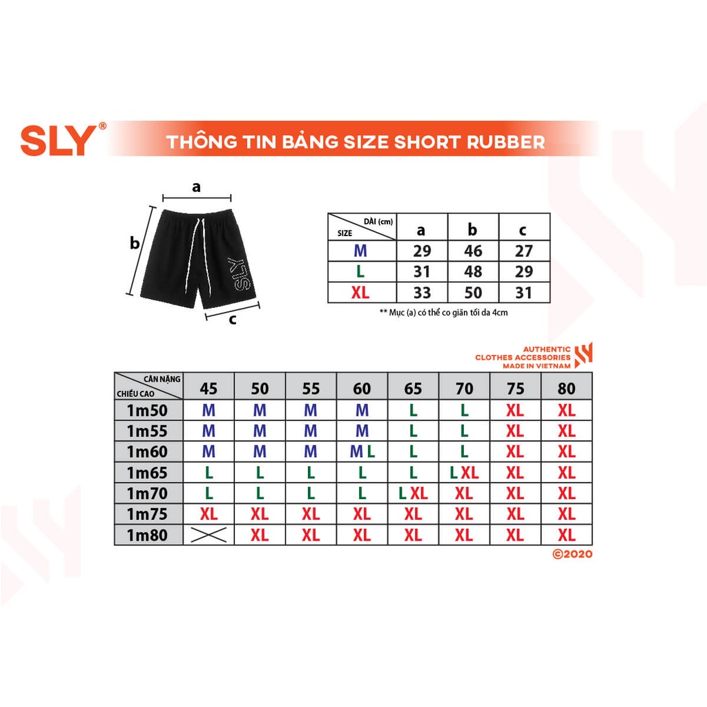 QUẦN SHORT VẢI PICIGEN SLY RUBBER LOGO ĐEN