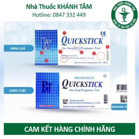 ! Que thử thai Quickstick - Pregnancy test - HCG ! !