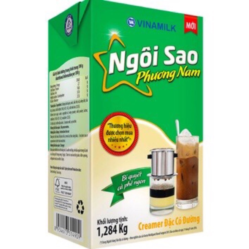 Sữa đặc Ngôi sao Phương nam Hộp Giấy