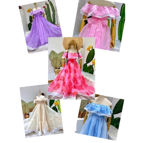 Váy trễ vai công chúa Tùng xoè