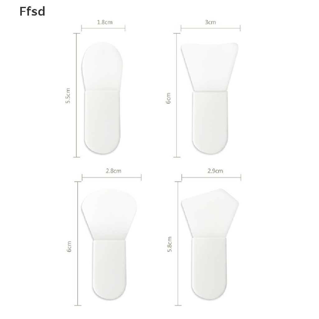 [Hàng mới về] Cọ đắp mặt nạ silicone tay cầm ngắn màu trắng diy