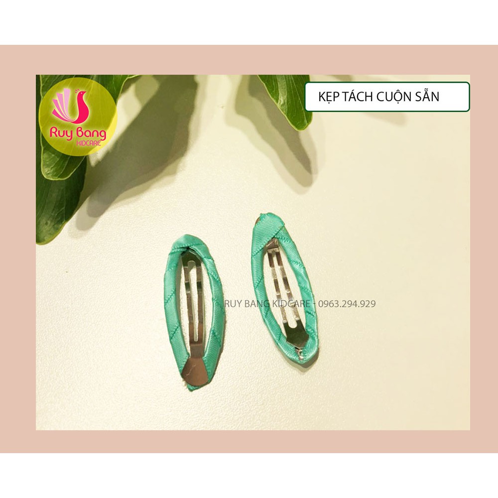 Kẹp bật cuộn ruy băng nhiều màu sz 5cm - Tông màu HQ - Set 5 cái