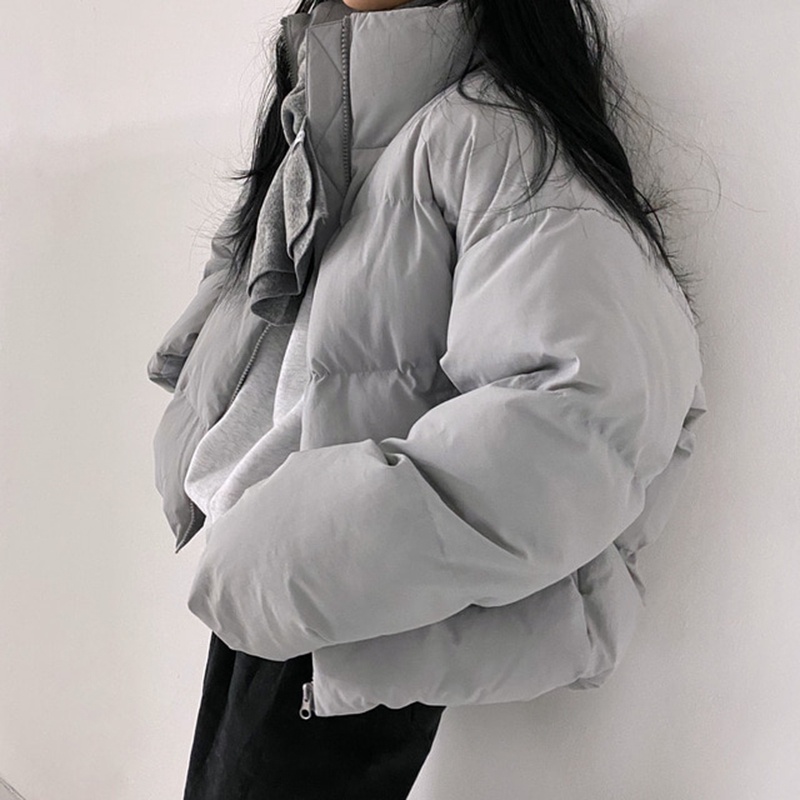 Áo phao form crop dáng ngắn/crop