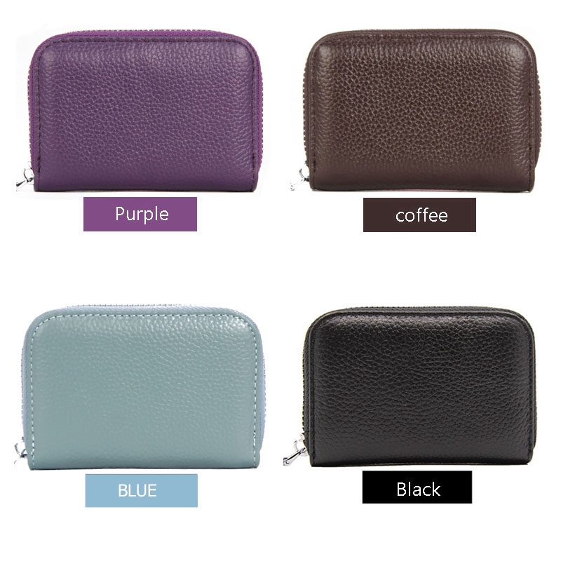 Ví đựng thẻ tín dụng bằng da có khóa kéo | BigBuy360 - bigbuy360.vn