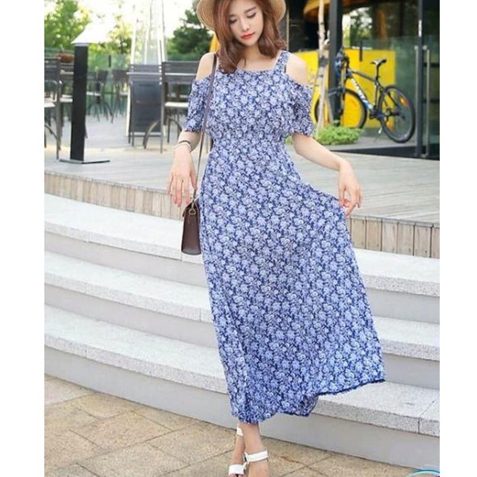 Đầm lụa eo thun M,L,XL giá 250K