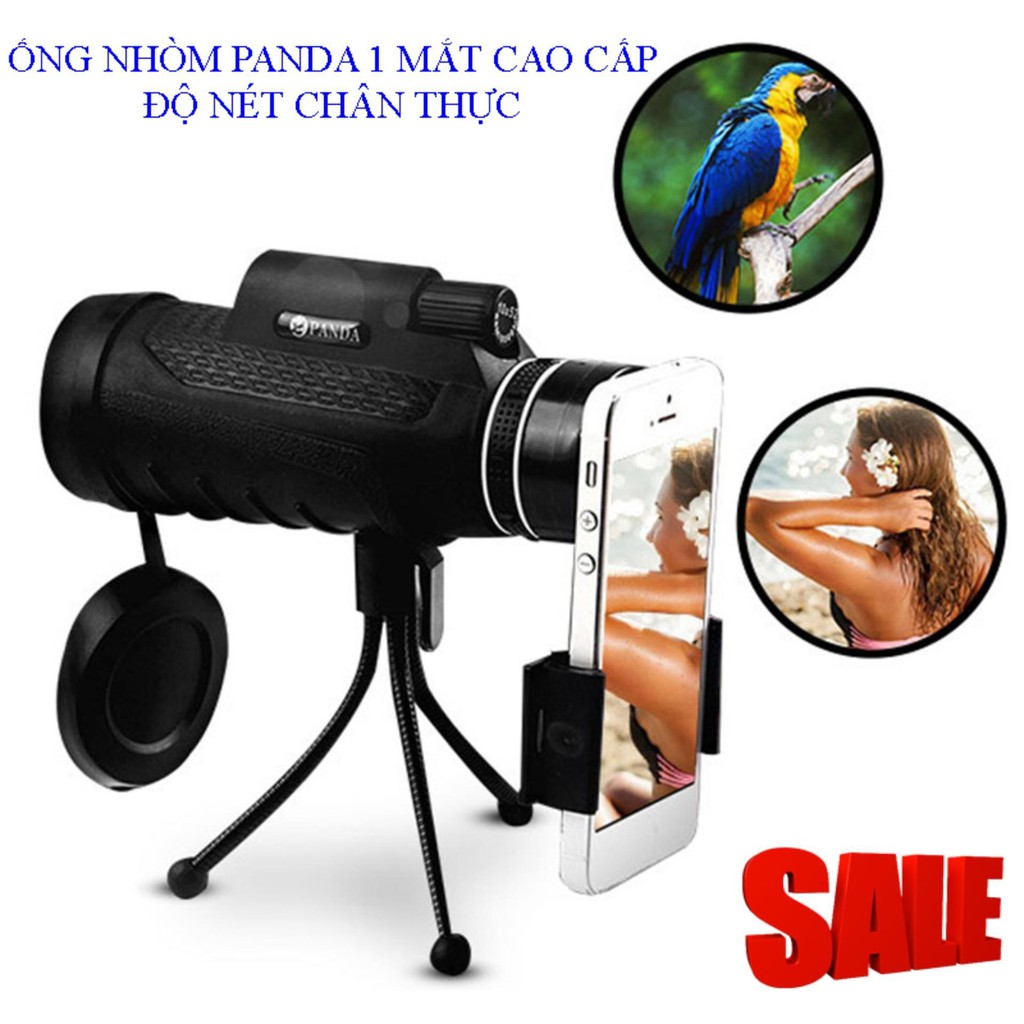 Ống Nhòm Xuyên Kính gắn Điện Thoại PANDA/MONOCULAR 1 Mắt siêu nét