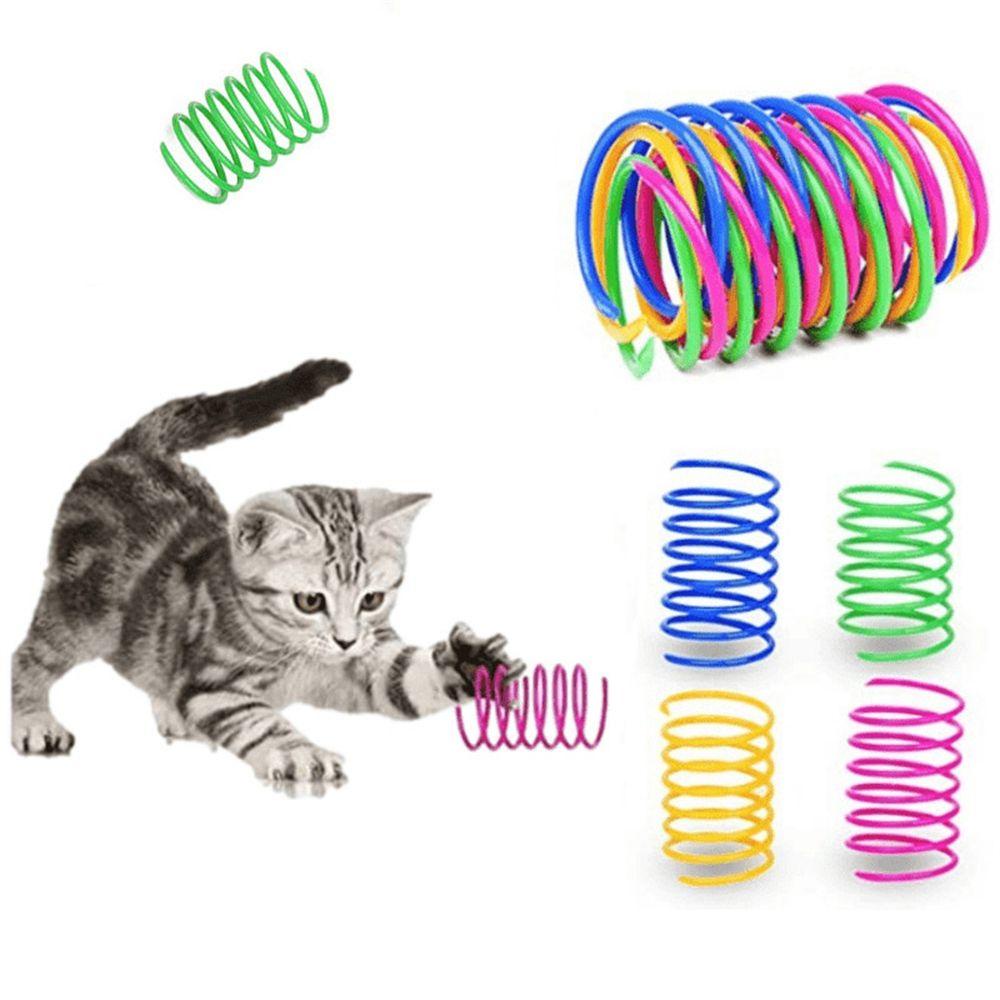 Đồ Chơi Lò Xo Bằng Polychromatic An Toàn Cho Mèo