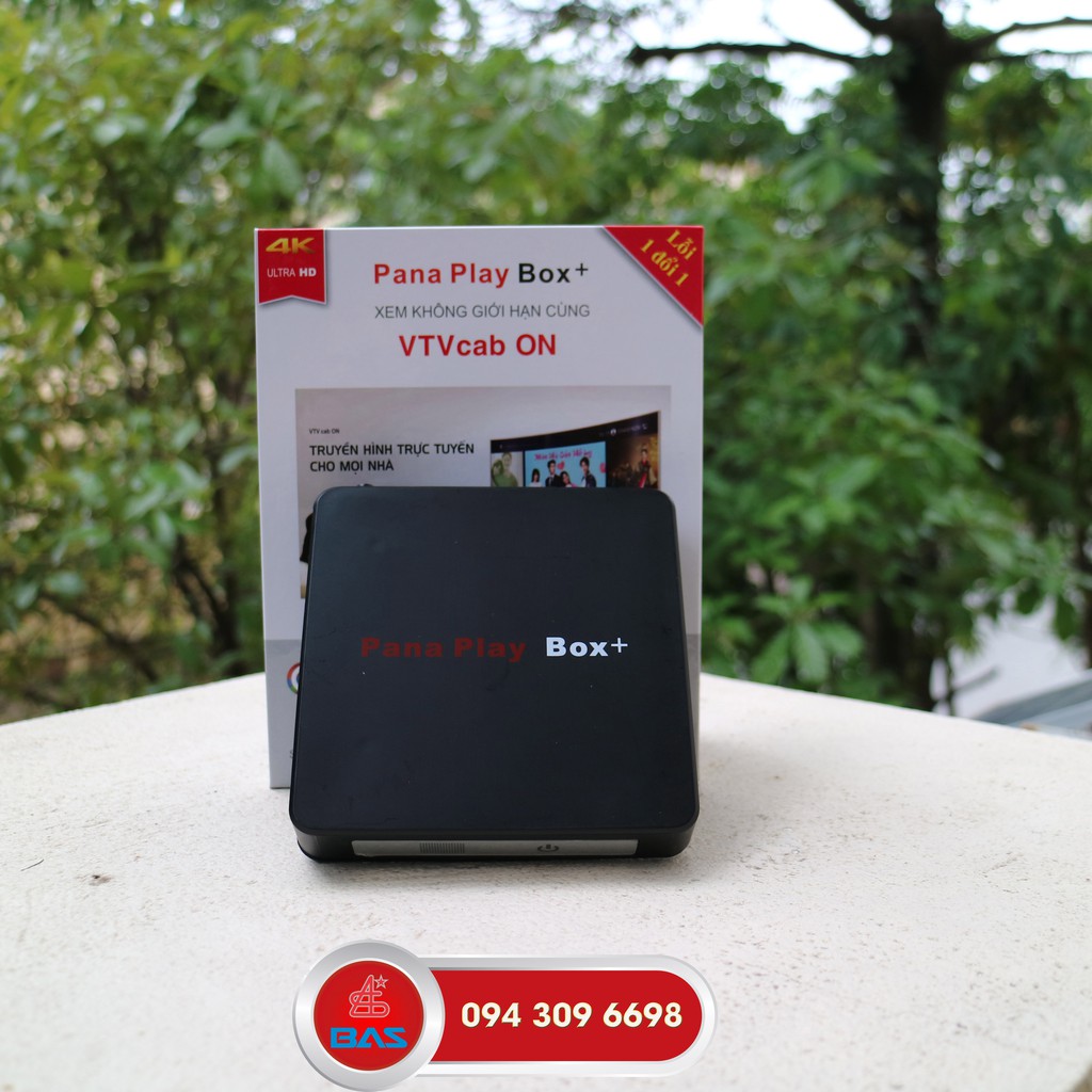 TV Box Ram 4G Pana Play Box +, Android box hỗ trợ tìm kiếm giọng nói, tích hợp cổng quang, bảo hành 12 tháng