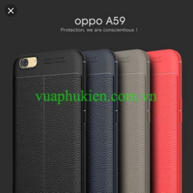 Ốp lưng oppo f1s/a59 silicon giả da,chống sốc auto Focus