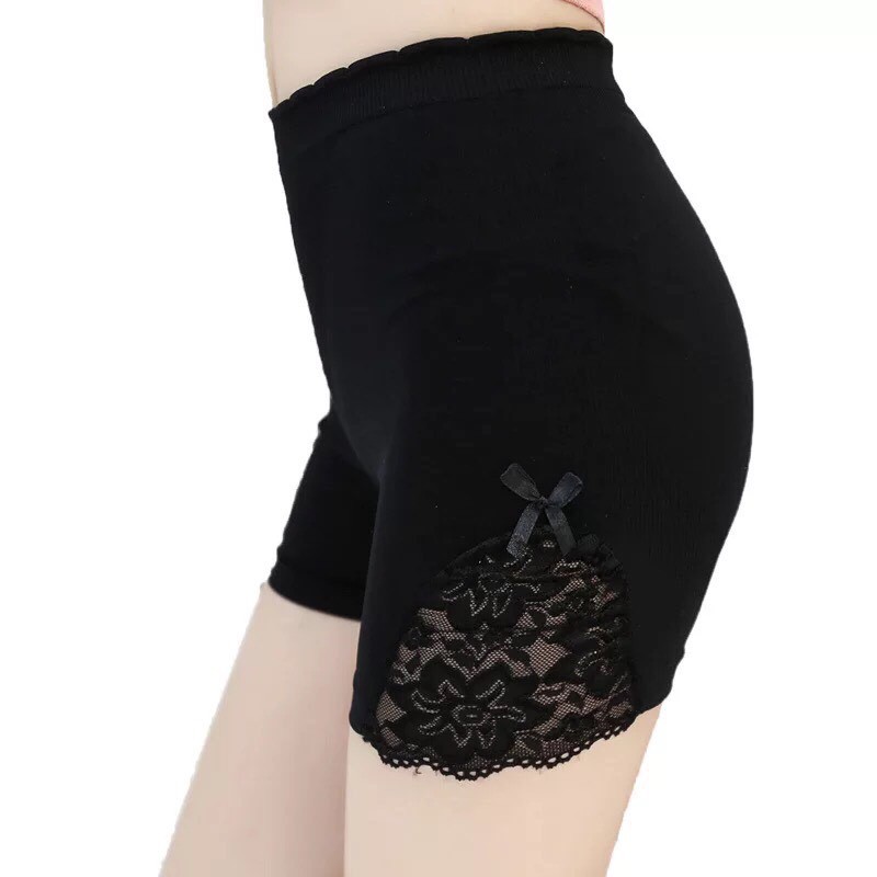[ HOT ] Quần đùi váy cotton co giãn phối ren hoa gợi cảm | BigBuy360 - bigbuy360.vn