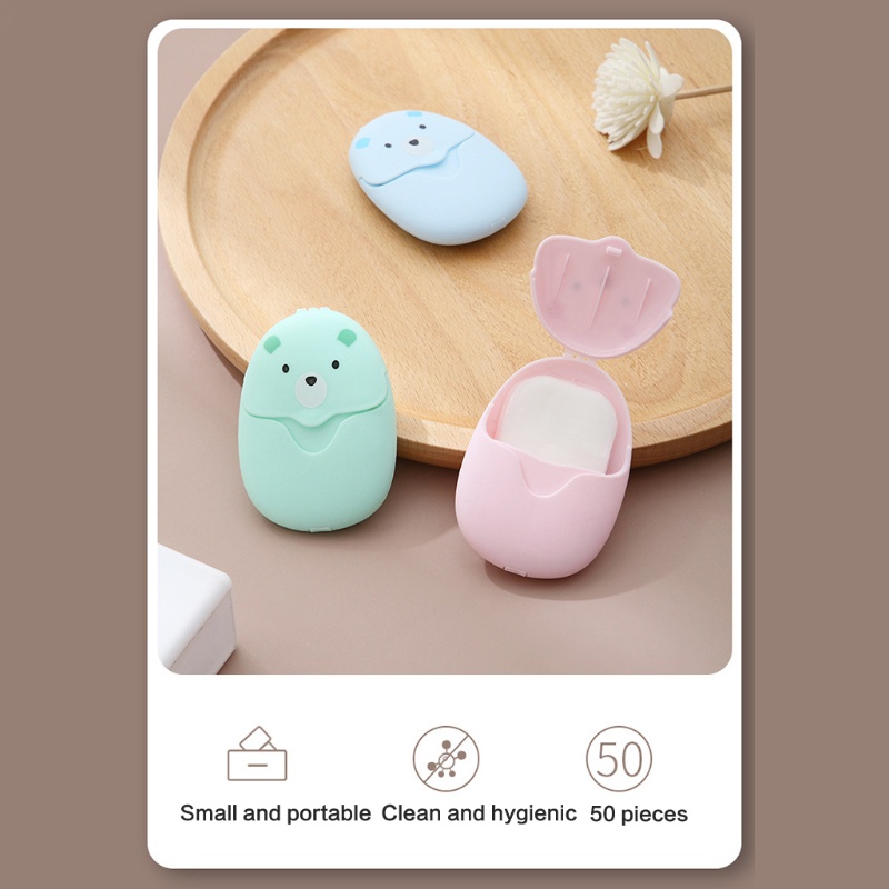Set 50 Tờ 150 Tờ Xà Phòng Giấy Tiện Lợi Cho Đi Du Lịch