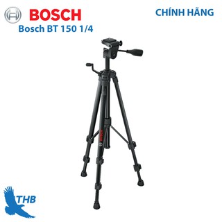 Giá đỡ ba chân xây dựng Bosch BT 150 1/4" dùng cho máy ảnh, điện thoại, máy đo khoảng cách dùng tia laser......