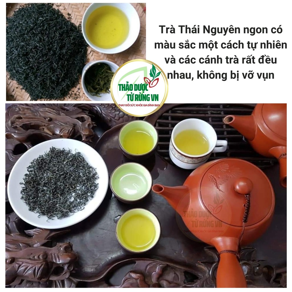 Trà Xanh 200 g - Chè Thái Nguyên Đệ Nhất Danh Trà Hài Lòng Thực Khách Gần Xa Thảo Dược Từ Rừng  - Quà Biếu Loại Đặc Biệt