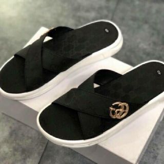Dép lê da nam chéo mới