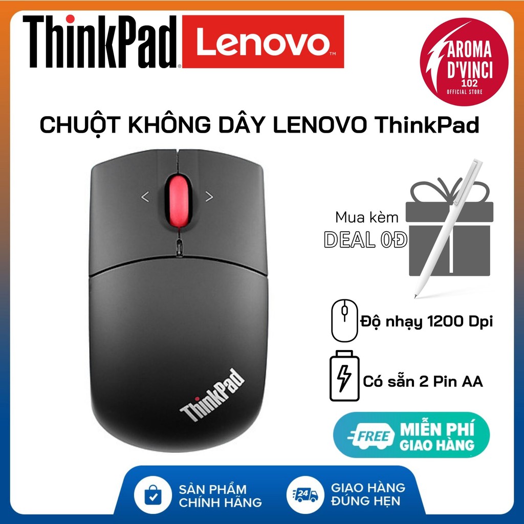 [⚡️Sẵn hãng] Chuột không dây Lenovo Thinkpad 0A36193 (Premium - hàng cao cấp) | DVINCE Store