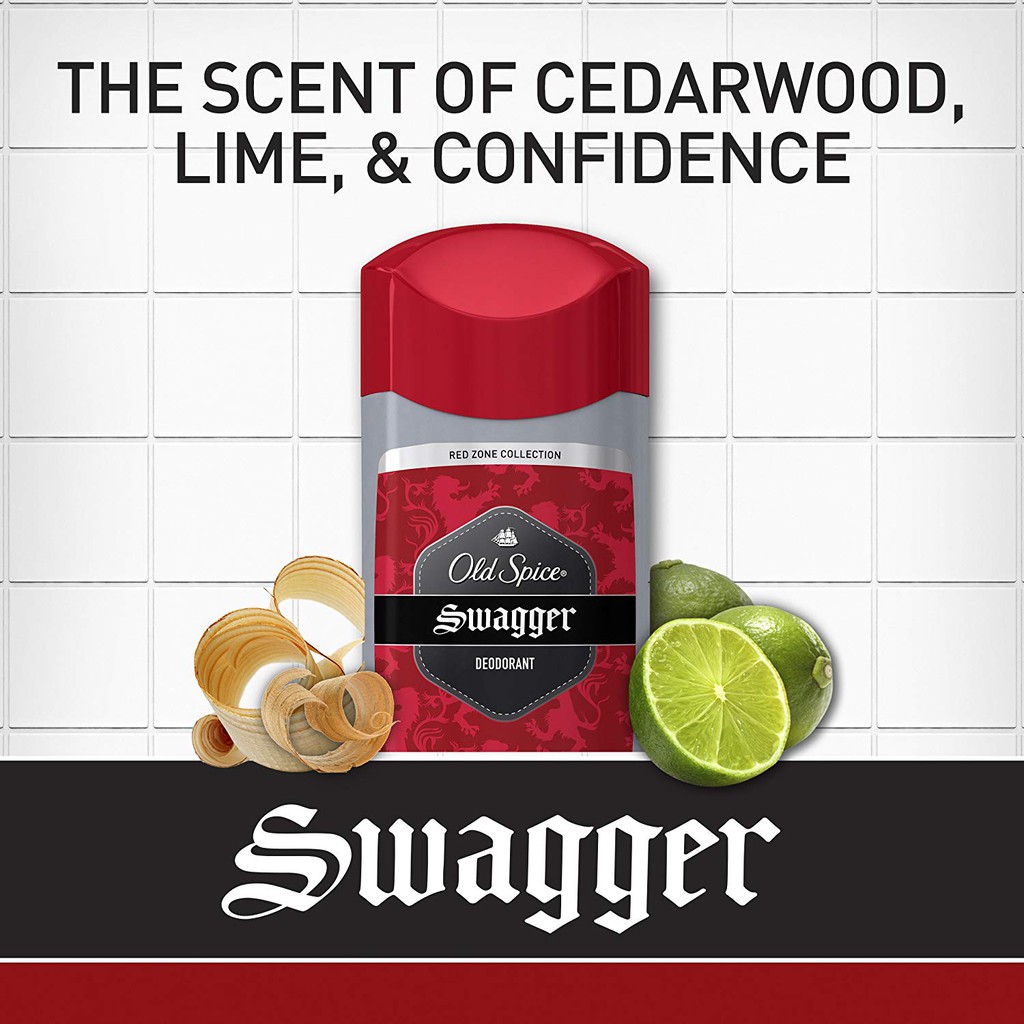 Lăn khử mùi nam dạng sáp Old Spice Red Zone Collection Swagger Deodorant 73-85g (Mỹ)