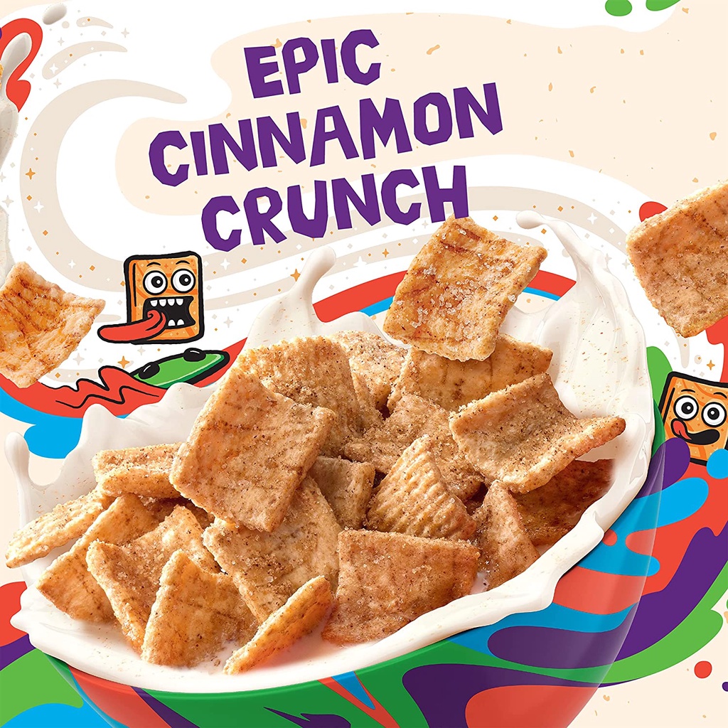 Bánh ngũ cốc vị quế Cinnamon Toast Crunch, Breakfast Cereal, Cinnamon Sugar Square