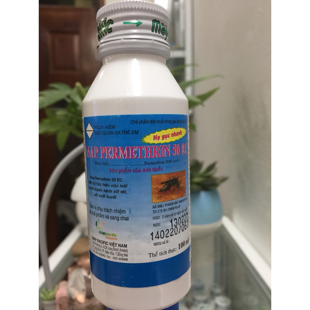 Thuốc diệt muỗi Map Permethrin 50EC (chai 100ml)