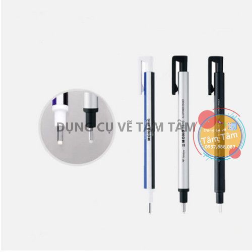 [ TÂM TÂM ]-Bút gôm Tombow, Tombow Mono Zero đầu tròn EH-KUR-