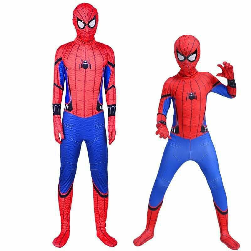 Bộ cosplay Spiderman liền cao cấp cho bé trai