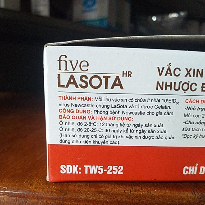 Vaxcin lasota  chịu nhiệt cho gà chim gà đá chọi phòng niu cát sơn, phòng gà rù, gà dễ nuôi hơn