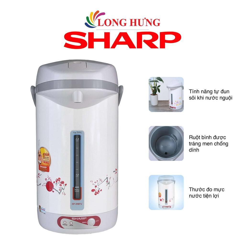 Bình thủy điện Sharp 2.8 lít KP-31BTV - Hàng chính hãng