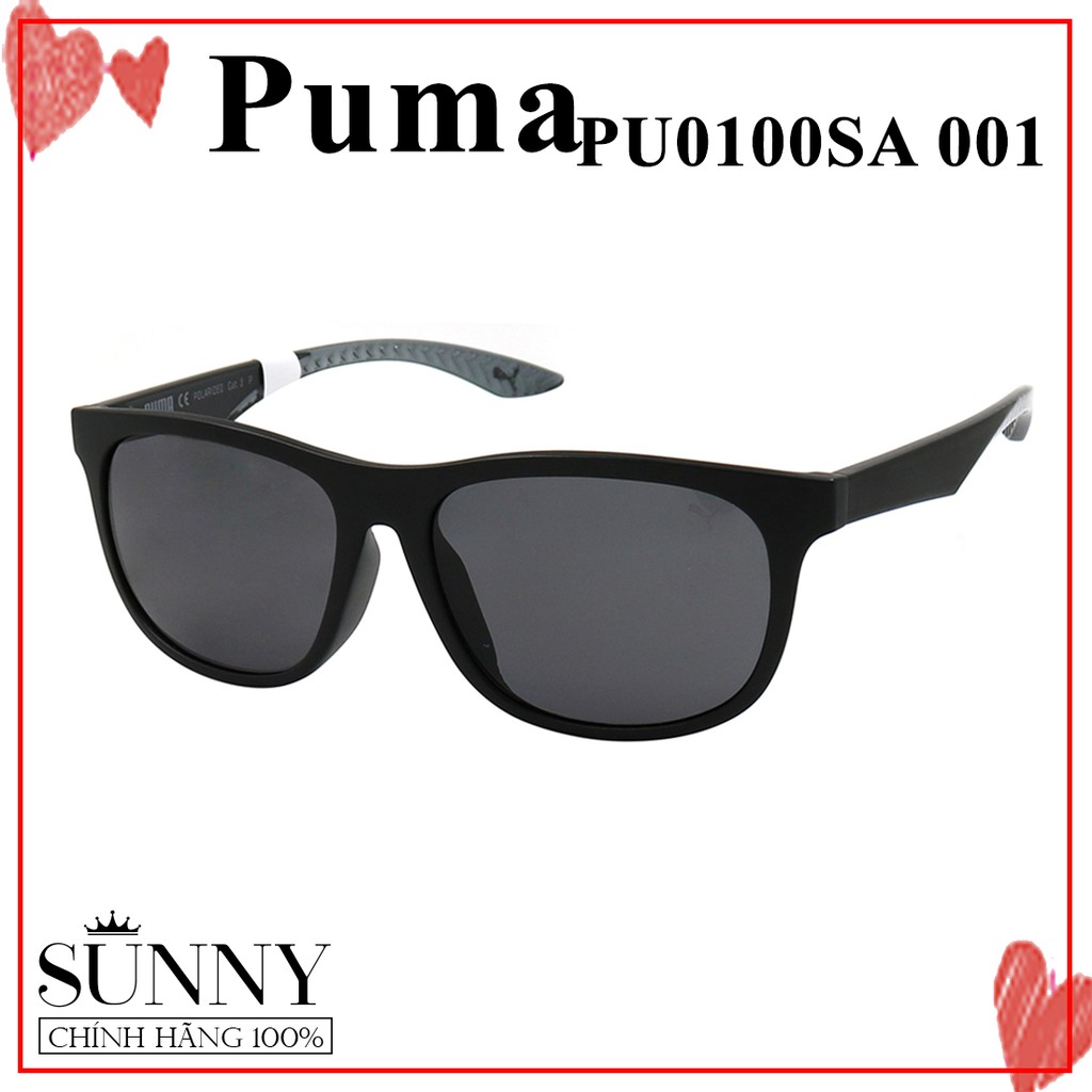 Kính mát nam nữ chính hãng Puma PU0100S-A màu sắc thời trang, thiết kế dễ đeo bảo vệ mắt