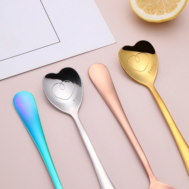 Muỗng Múc Món Tráng Miệng Không Gỉ Với Áo Khoác Mạ Điện Cho Nhà Hàng / Quán Bar