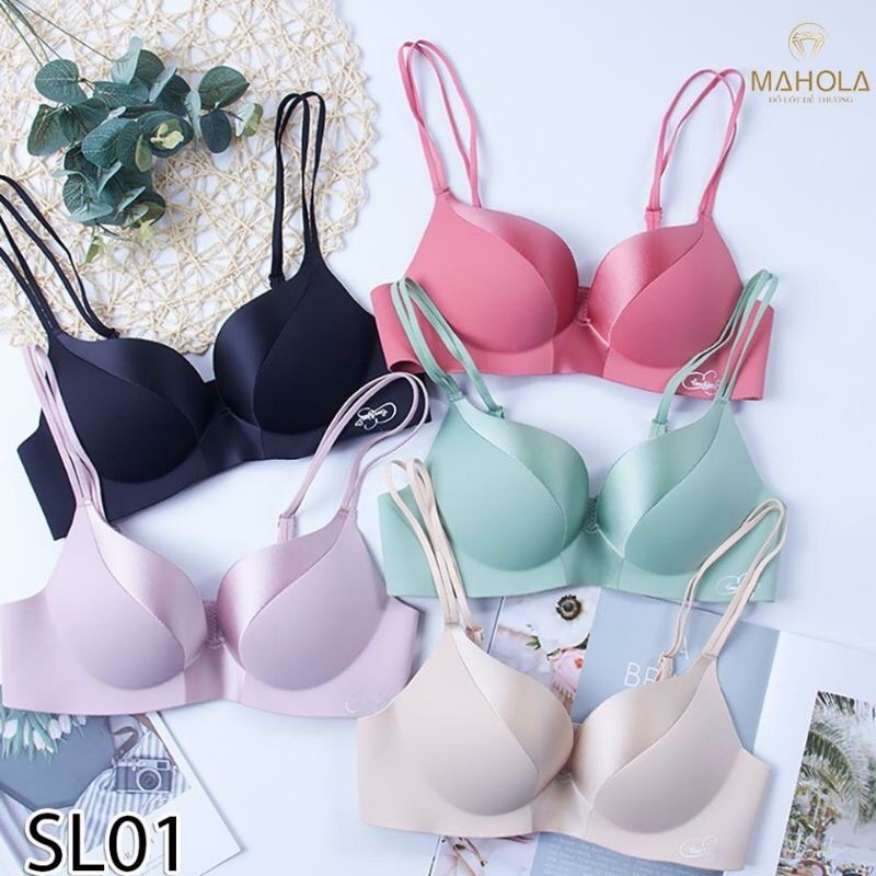 HÀNG MỚI VỀ -Áo Lót ĐÚC Nâng Ngực Phối Lụa Không Gọng Siêu Đẹp có video thật ạ